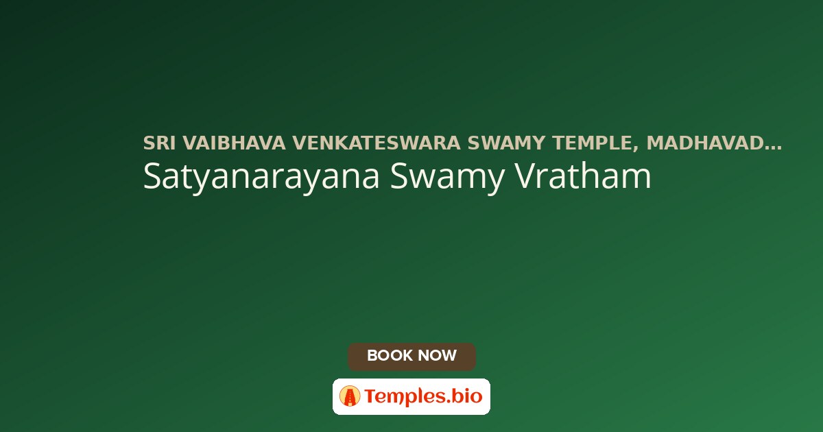 Satyanarayana Swamy Vratham
