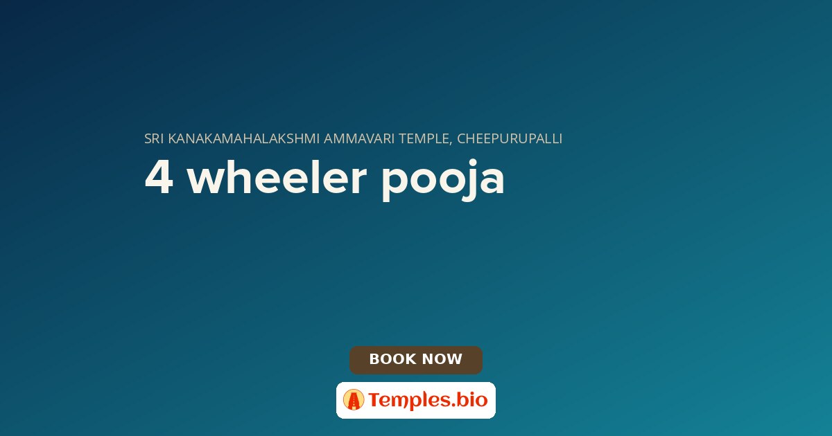 4 wheeler pooja