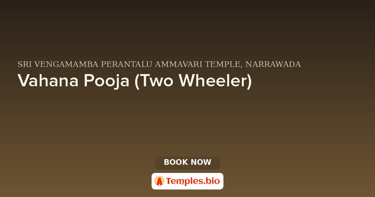 Vahana Pooja (Two Wheeler)