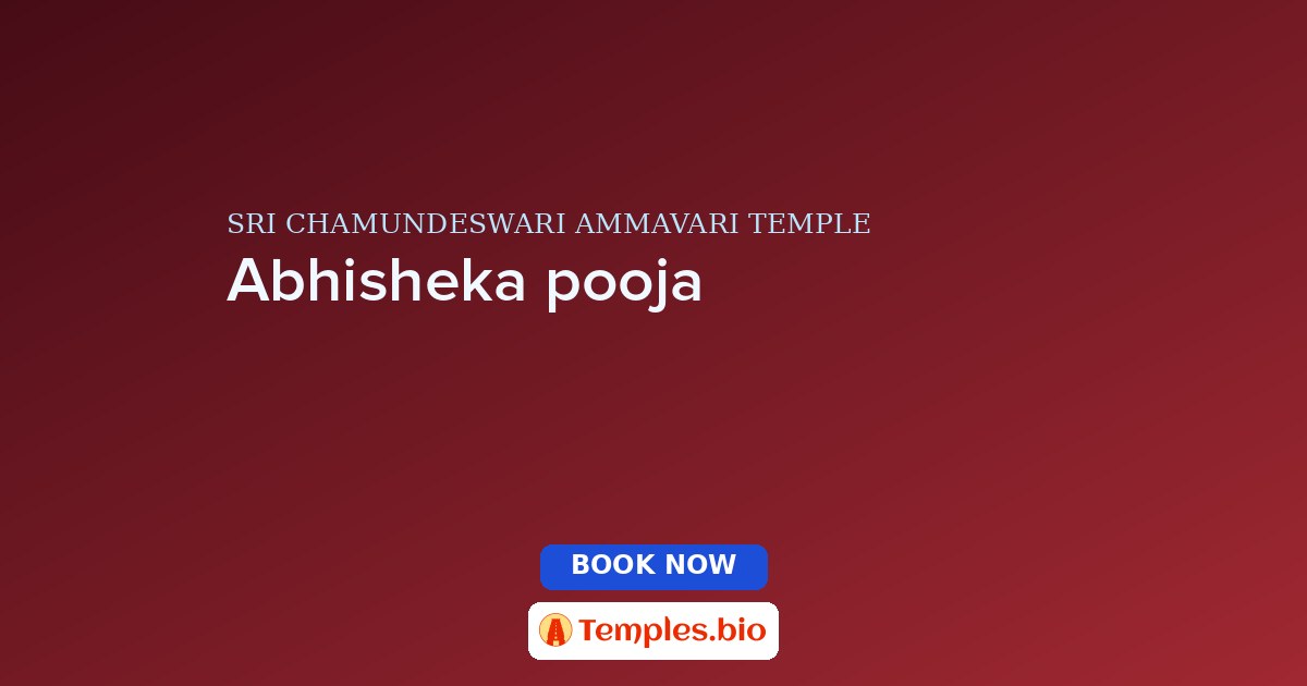 Abhisheka pooja