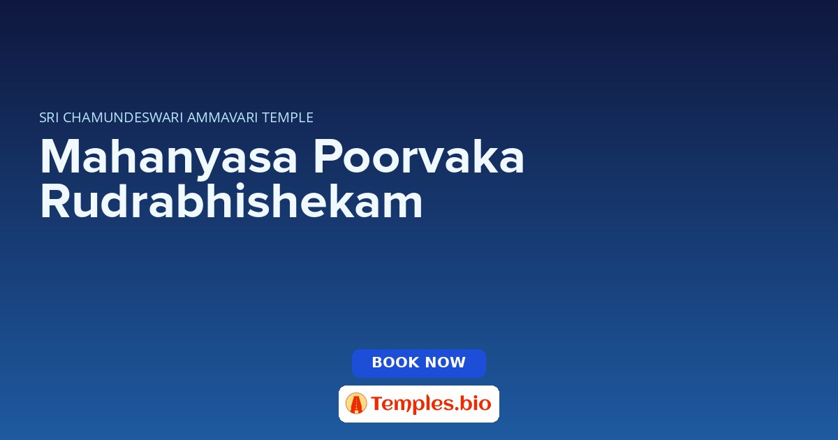 Mahanyasa Poorvaka Rudrabhishekam