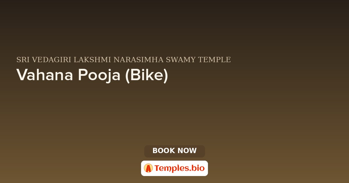 Vahana Pooja (Bike)