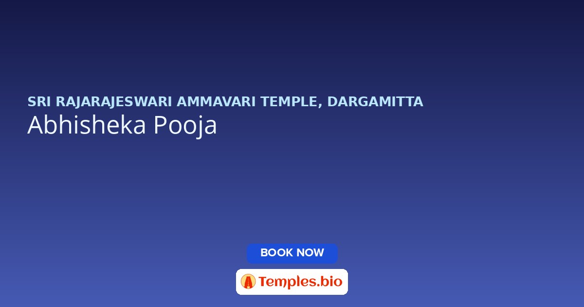 Abhisheka Pooja