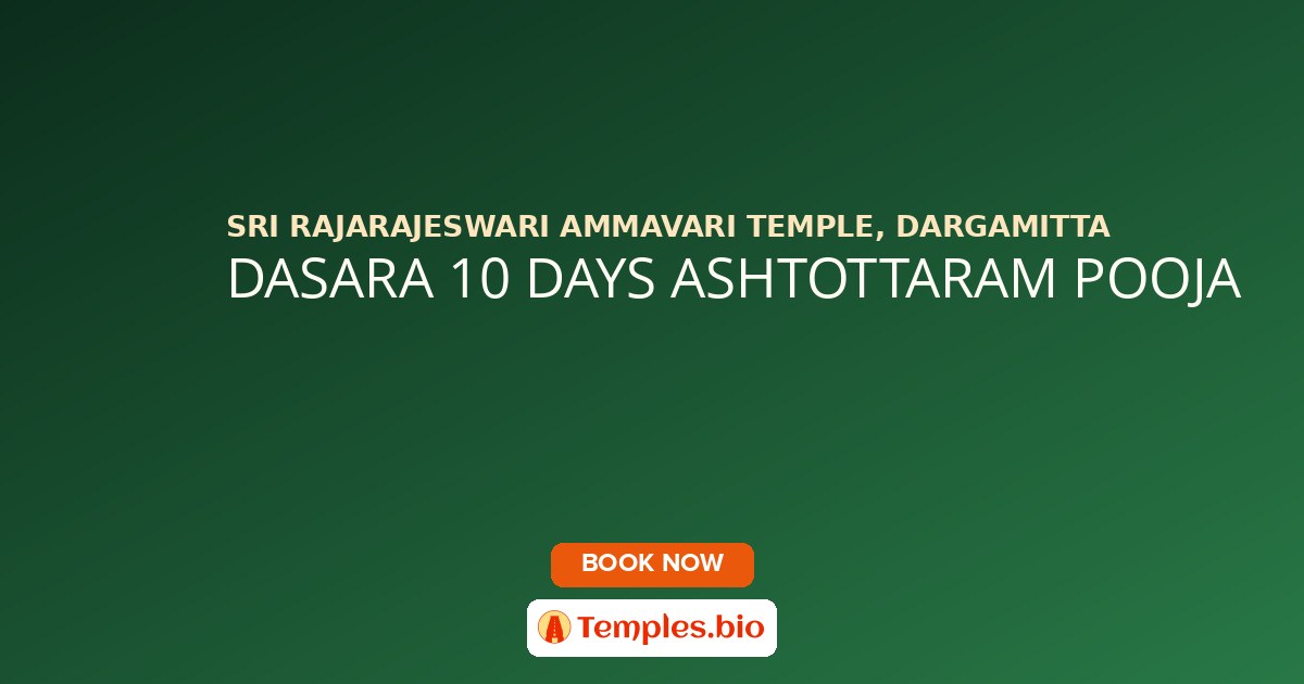 DASARA 10 DAYS ASHTOTTARAM POOJA
