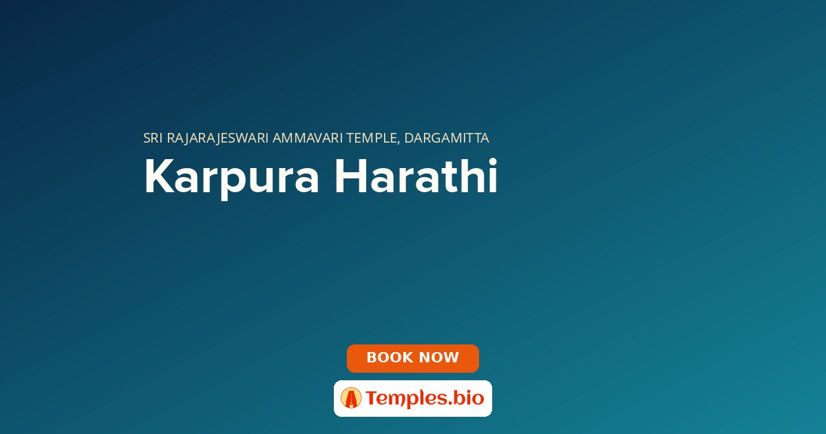 Karpura Harathi