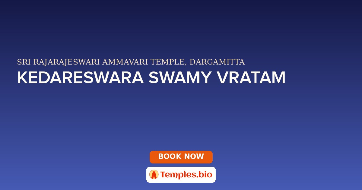 KEDARESWARA SWAMY VRATAM