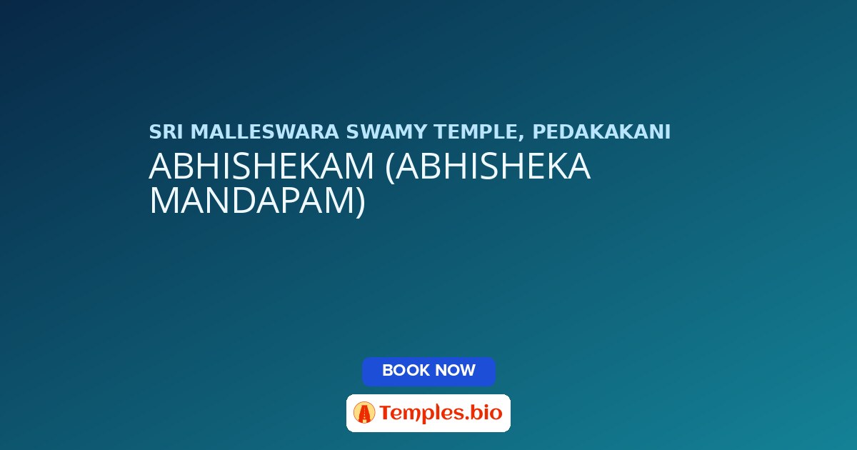 ABHISHEKAM (ABHISHEKA MANDAPAM)