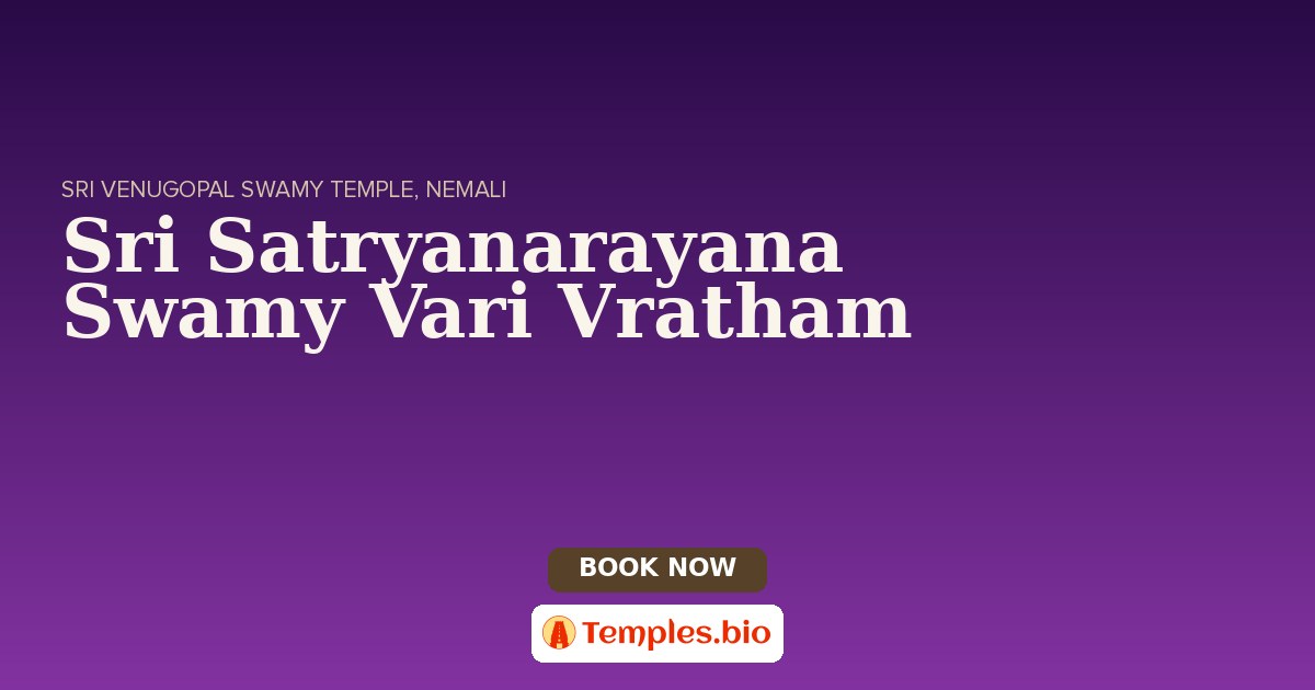 Sri Satryanarayana Swamy Vari Vratham