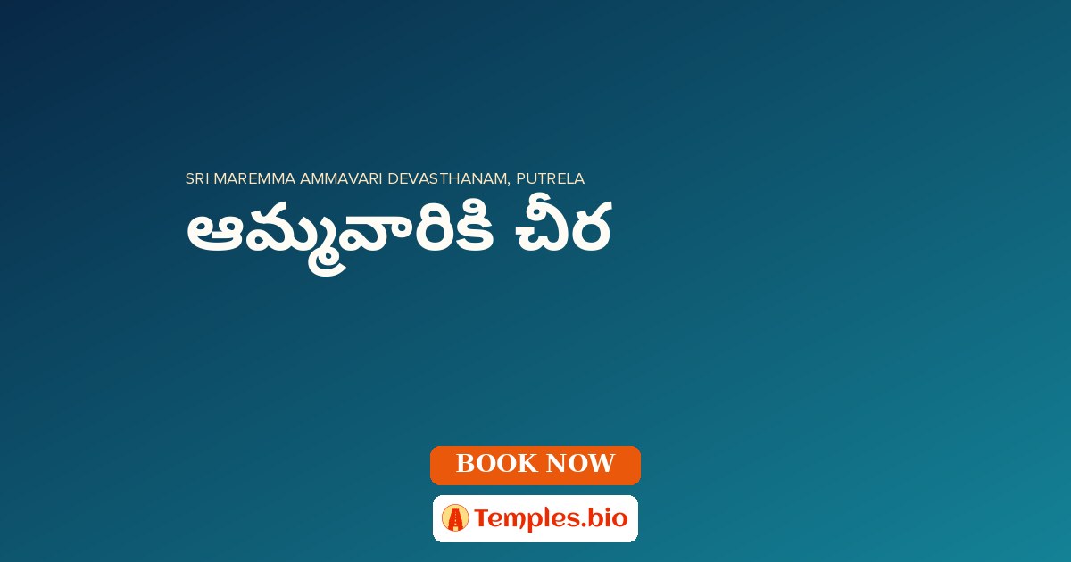 ఆమ్మవారికి చీర