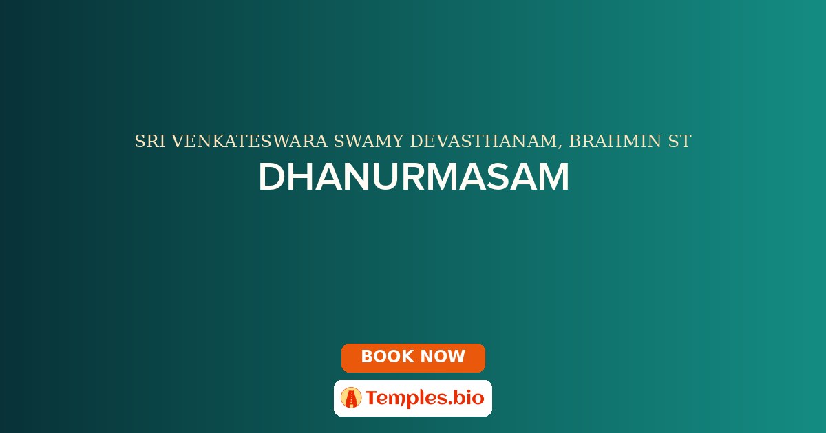 DHANURMASAM