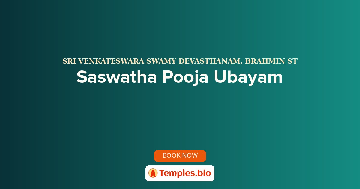 Saswatha Pooja Ubayam