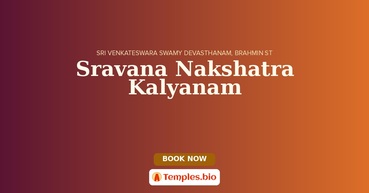 Sravana Nakshatra Kalyanam