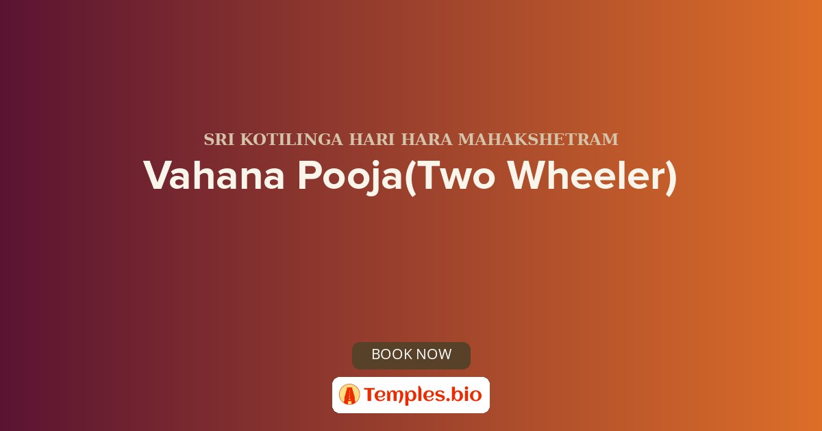 Vahana Pooja(Two Wheeler)