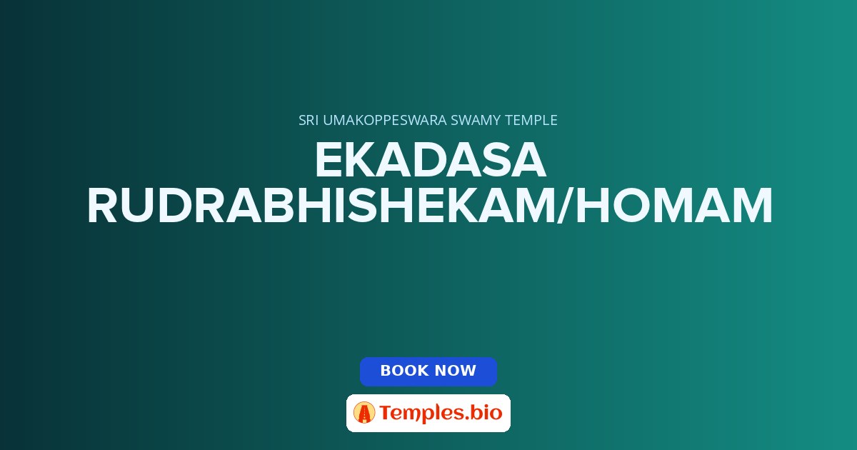 EKADASA RUDRABHISHEKAM/HOMAM
