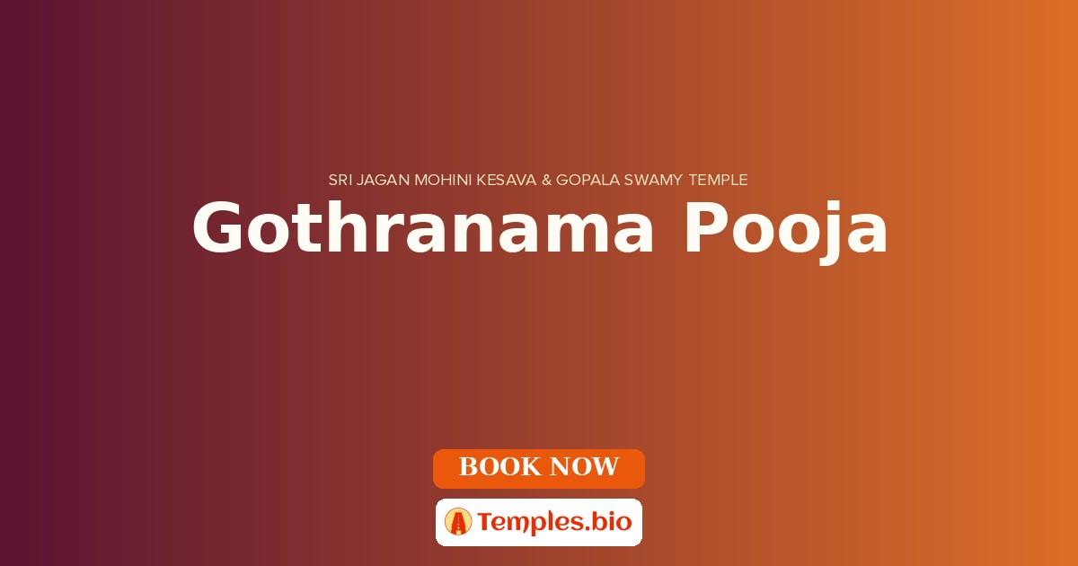 Gothranama Pooja