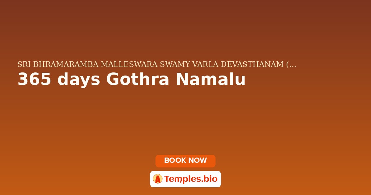 365 days Gothra Namalu
