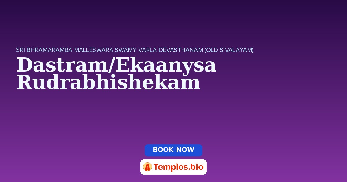 Dastram/Ekaanysa Rudrabhishekam