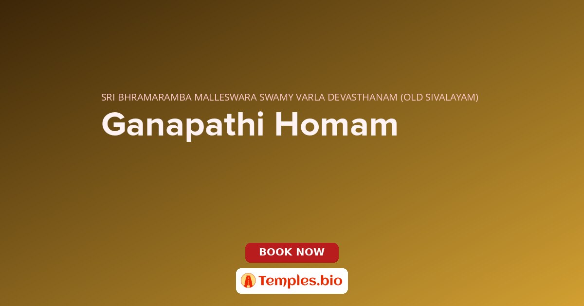 Ganapathi Homam