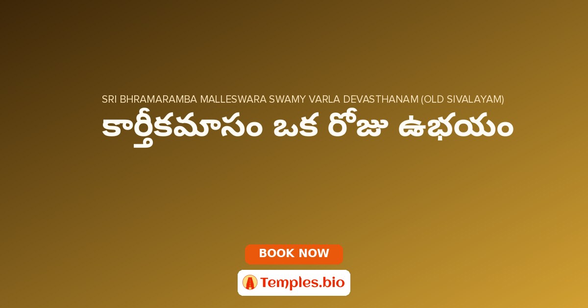 కార్తీకమాసం ఒక రోజు ఉభయం