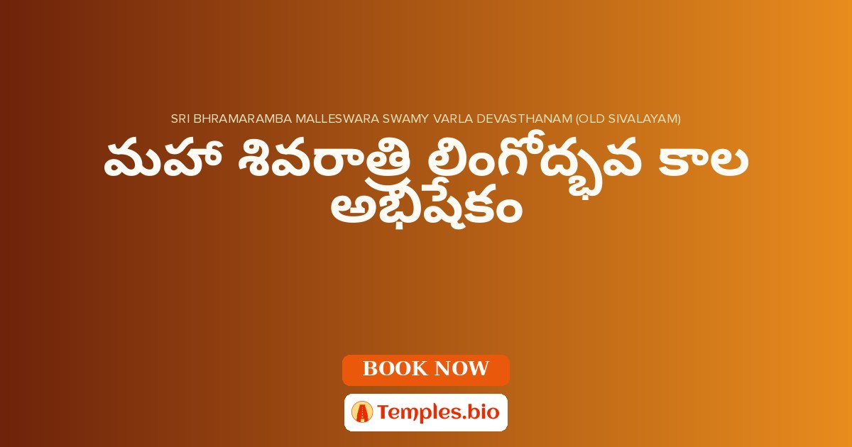 మహా శివరాత్రి లింగోద్భవ కాల అభిషేకం