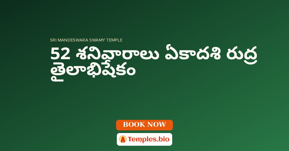 52 శనివారాలు ఏకాదశి రుద్ర తైలాభిషేకం