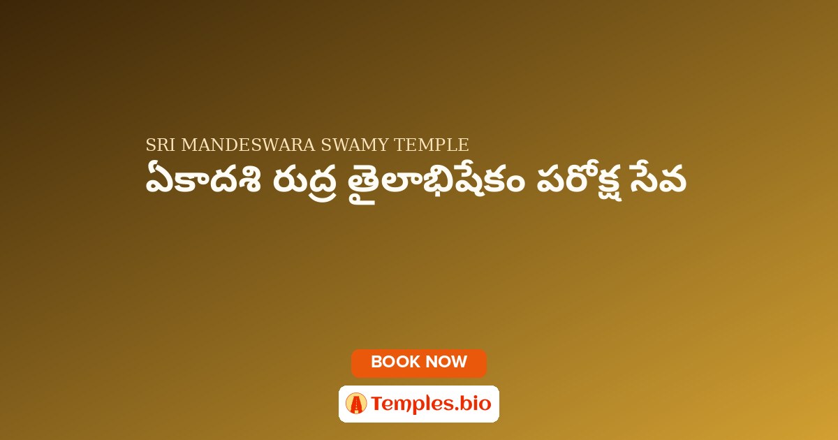 ఏకాదశి రుద్ర తైలాభిషేకం పరోక్ష సేవ