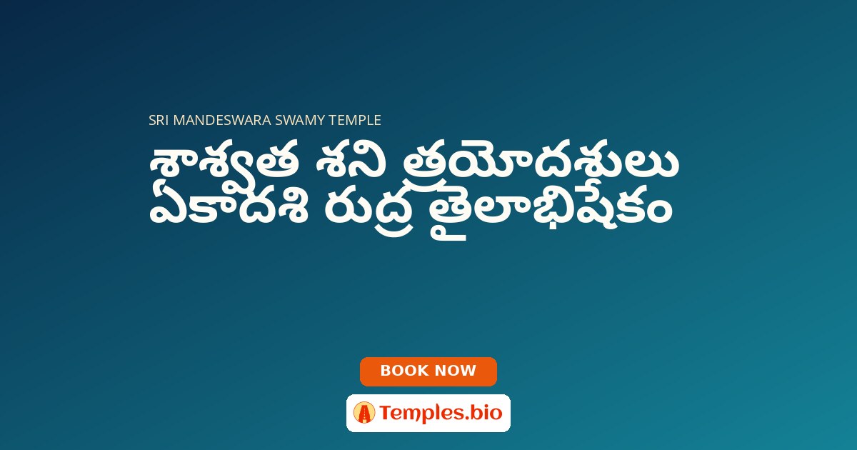 శాశ్వత శని త్రయోదశులు ఏకాదశి రుద్ర తైలాభిషేకం