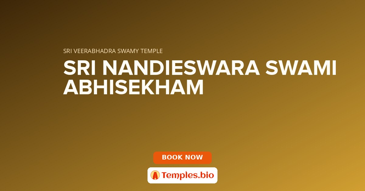SRI NANDIESWARA SWAMI ABHISEKHAM