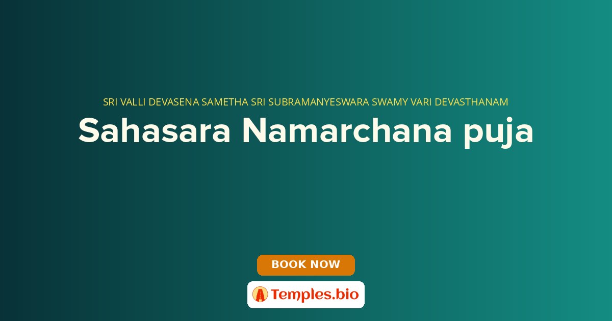 Sahasara Namarchana puja