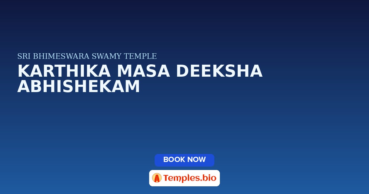 KARTHIKA MASA DEEKSHA ABHISHEKAM