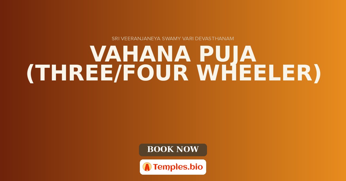 VAHANA PUJA (THREE/FOUR WHEELER)