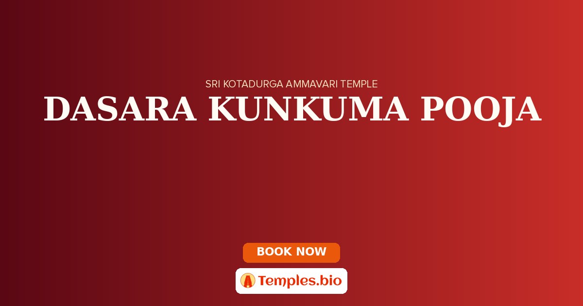 DASARA KUNKUMA POOJA
