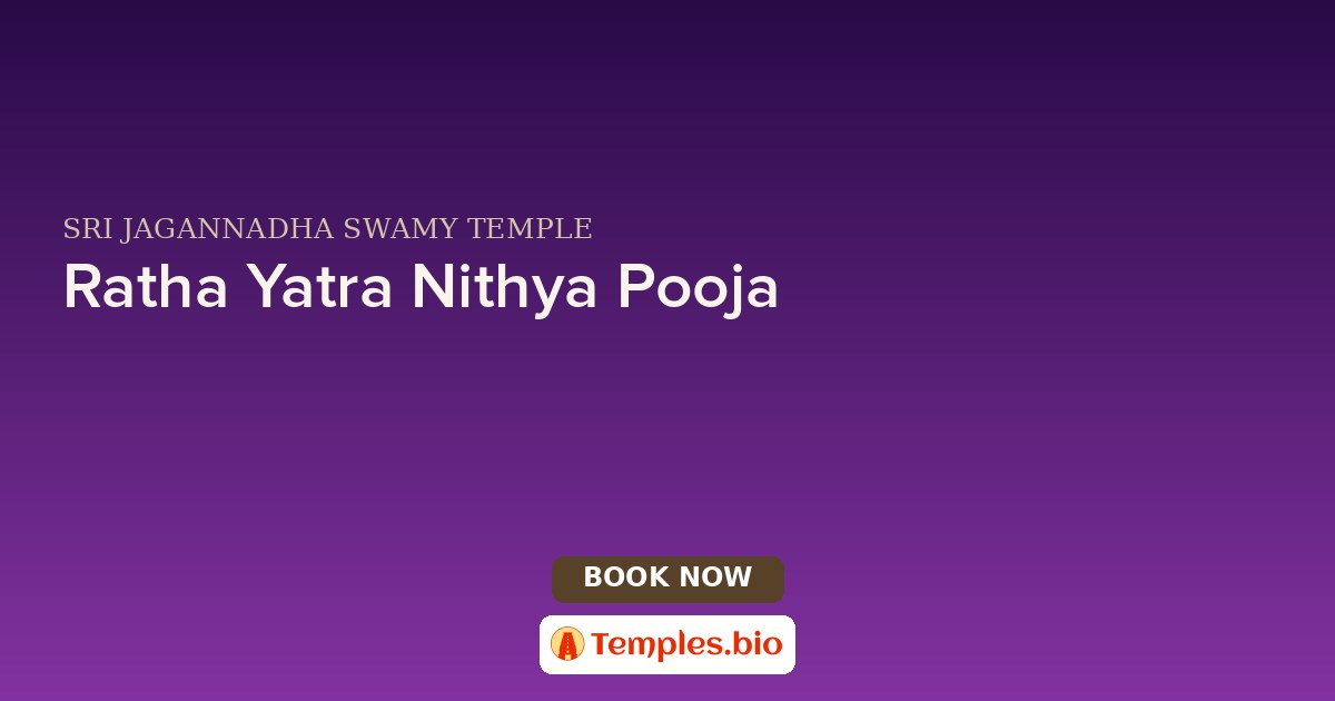 Ratha Yatra Nithya Pooja