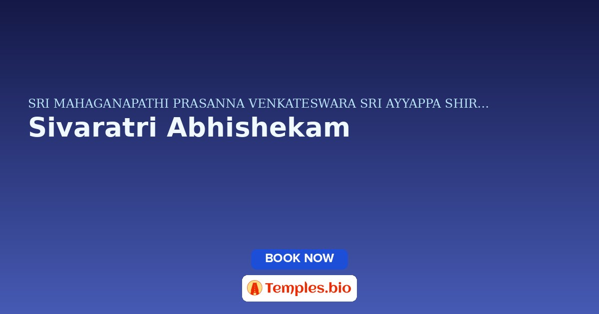 Sivaratri Abhishekam