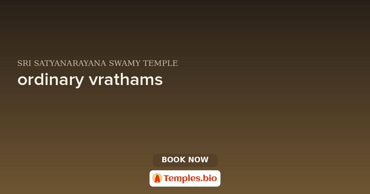 ordinary vrathams
