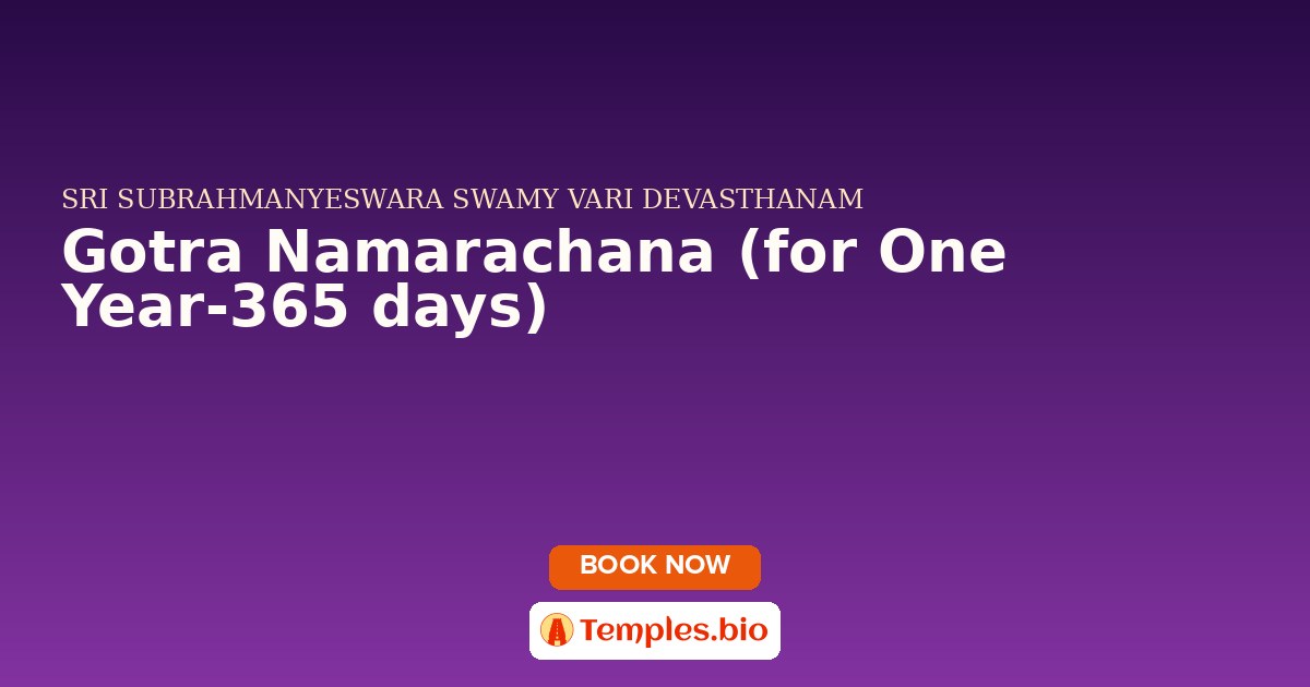 Gotra Namarachana (for One Year-365 days)