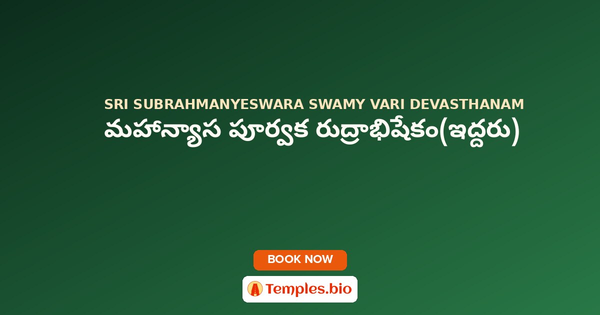 మహాన్యాస పూర్వక రుద్రాభిషేకం(ఇద్దరు)