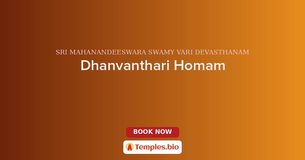 Dhanvanthari Homam