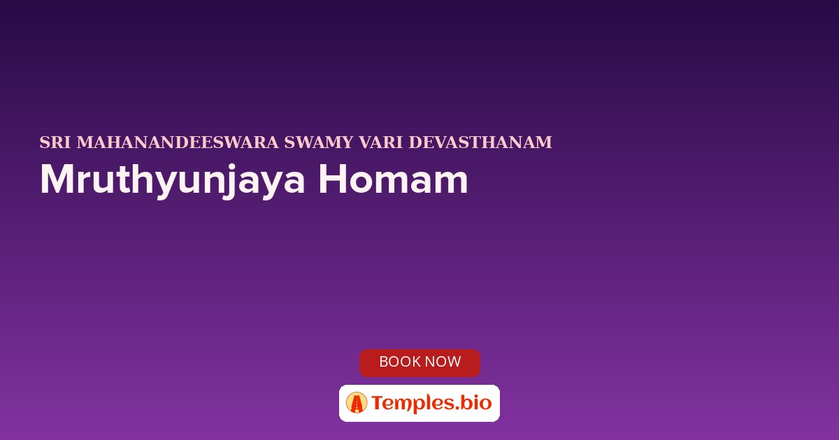 Mruthyunjaya Homam