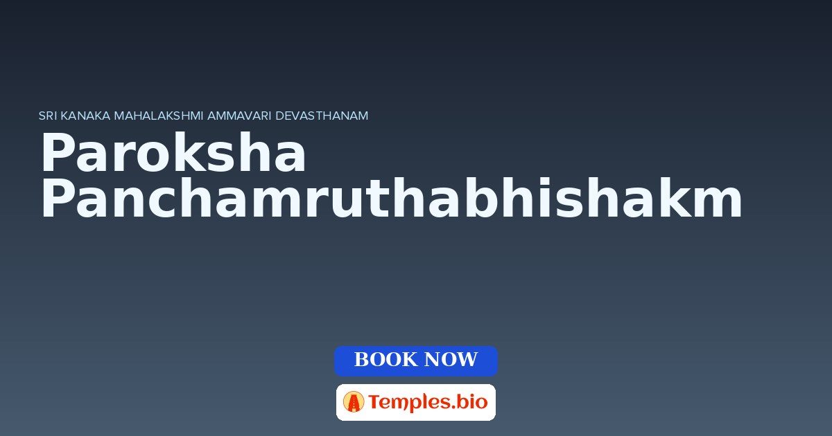 Paroksha Panchamruthabhishakm
