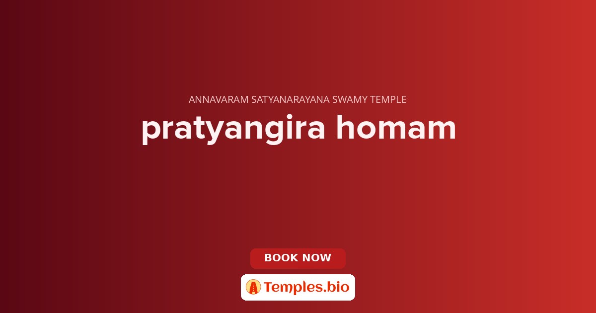 pratyangira homam