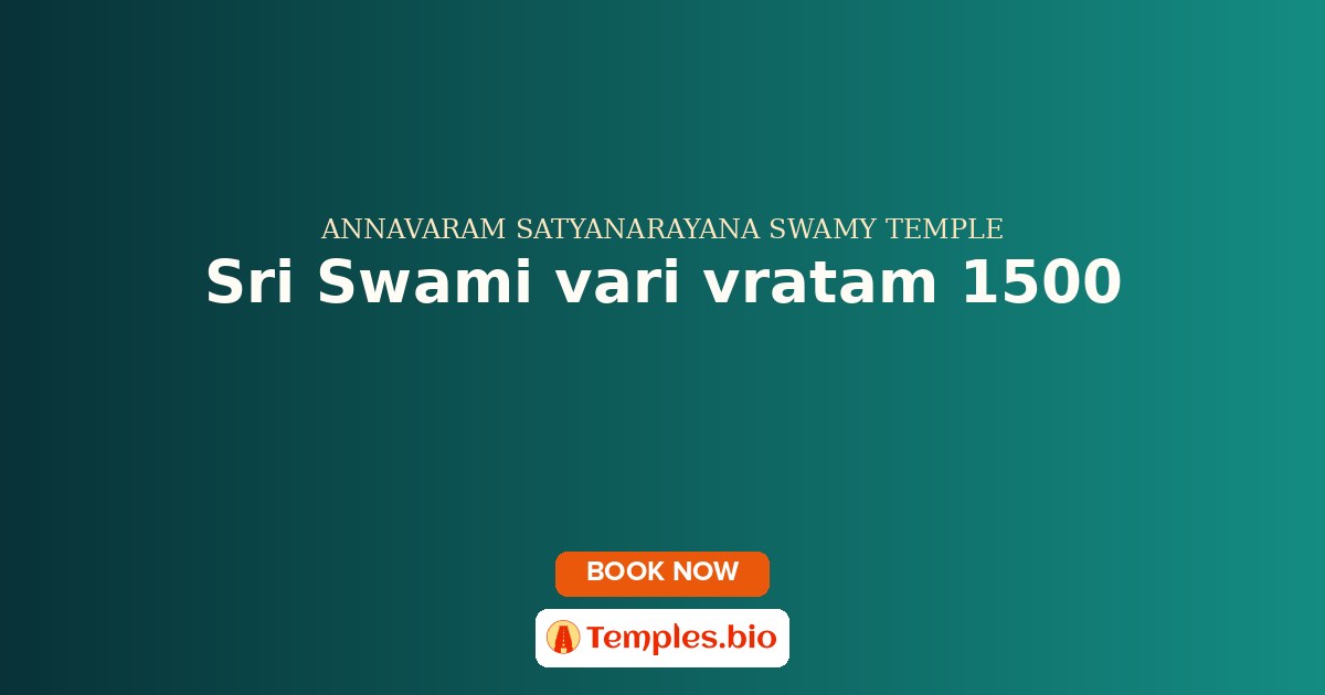 Sri Swami vari vratam 1500