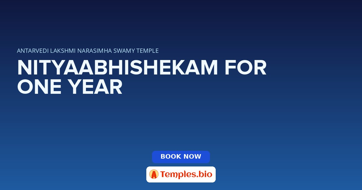 NITYAABHISHEKAM FOR ONE YEAR
