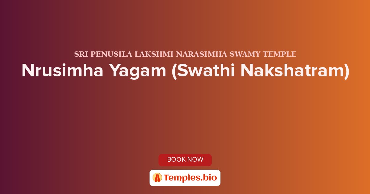 Nrusimha Yagam (Swathi Nakshatram)