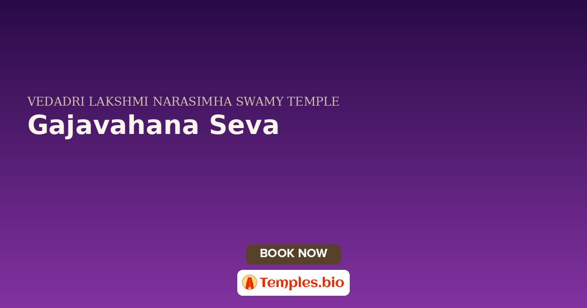 Gajavahana Seva