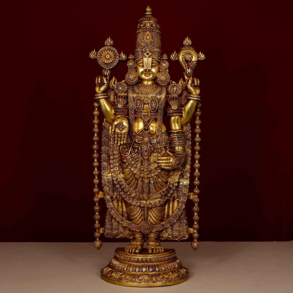 Brass Tirupati balaji idol 48 inches