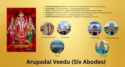 Arupadai Veedu - Six Abodes of Murugan