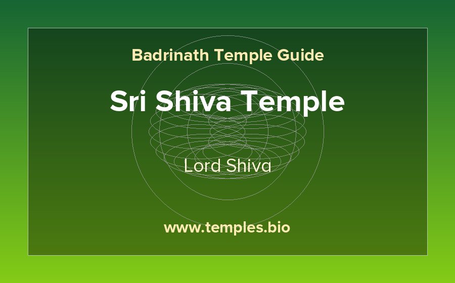 Sri Shiva Temple — Lord Shiva temple in Badrinath