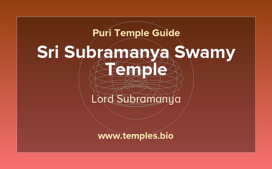 Sri Subramanya Swamy Temple — Lord Subramanya temple in Puri